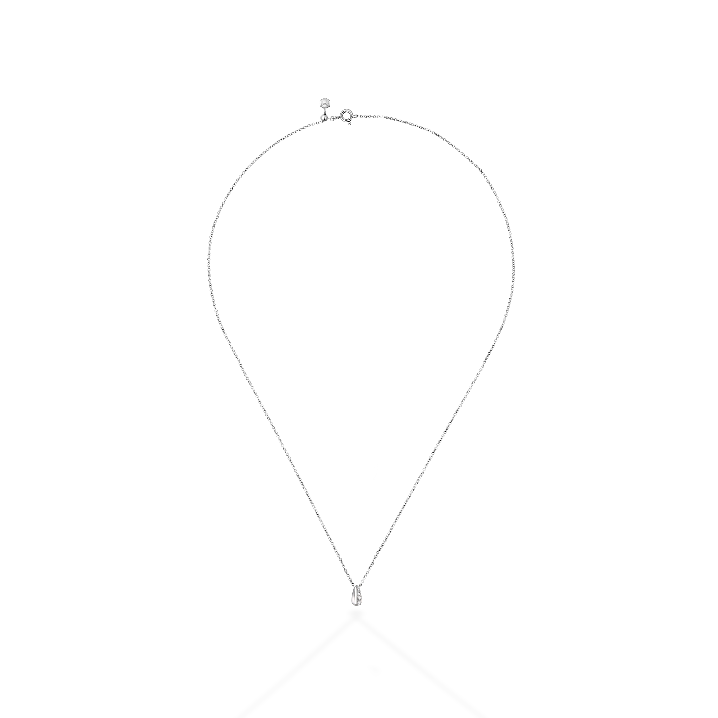 Pouch diamond necklace
